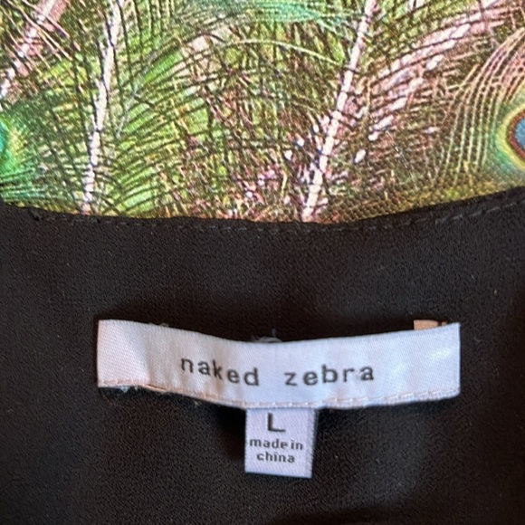 Naked Zebra Black Strappy Camisole - Picture 4 of 4